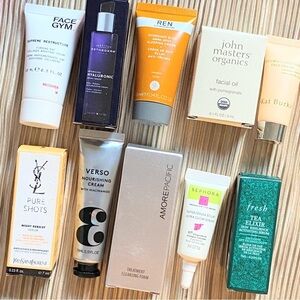 HOLIDAY BUNDLE AMORE PACIFIC FACE GYM YSL REN FRESH TRAVEL SET